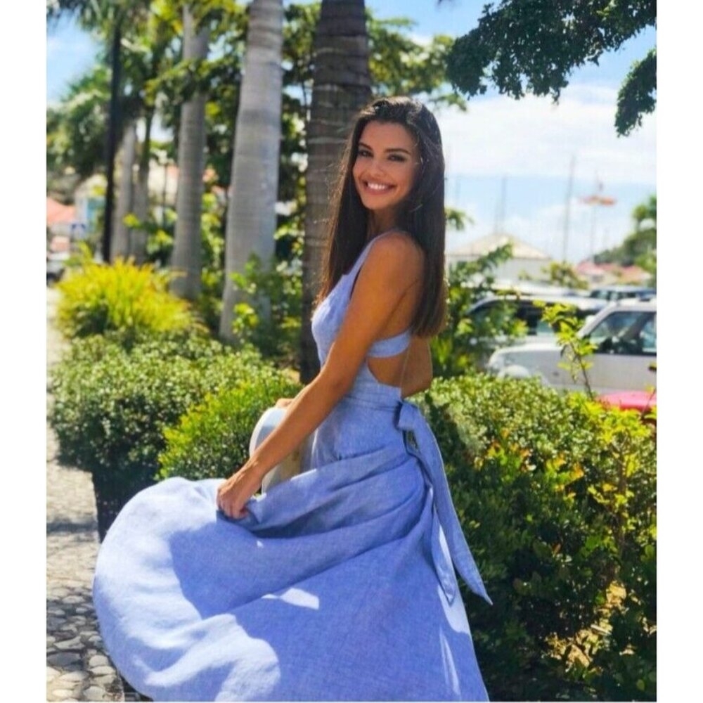 Reformation Open-Back Maxi Dress